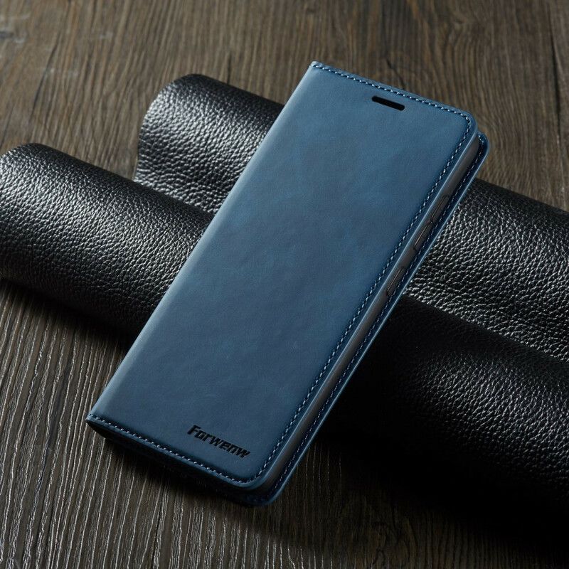 Kožené Puzdro Samsung Galaxy A51 Kožený Efekt Forwenw