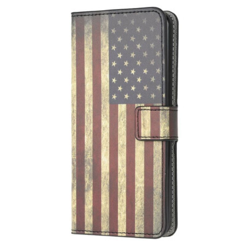 Kožené Puzdro Samsung Galaxy A51 Vlajka Usa