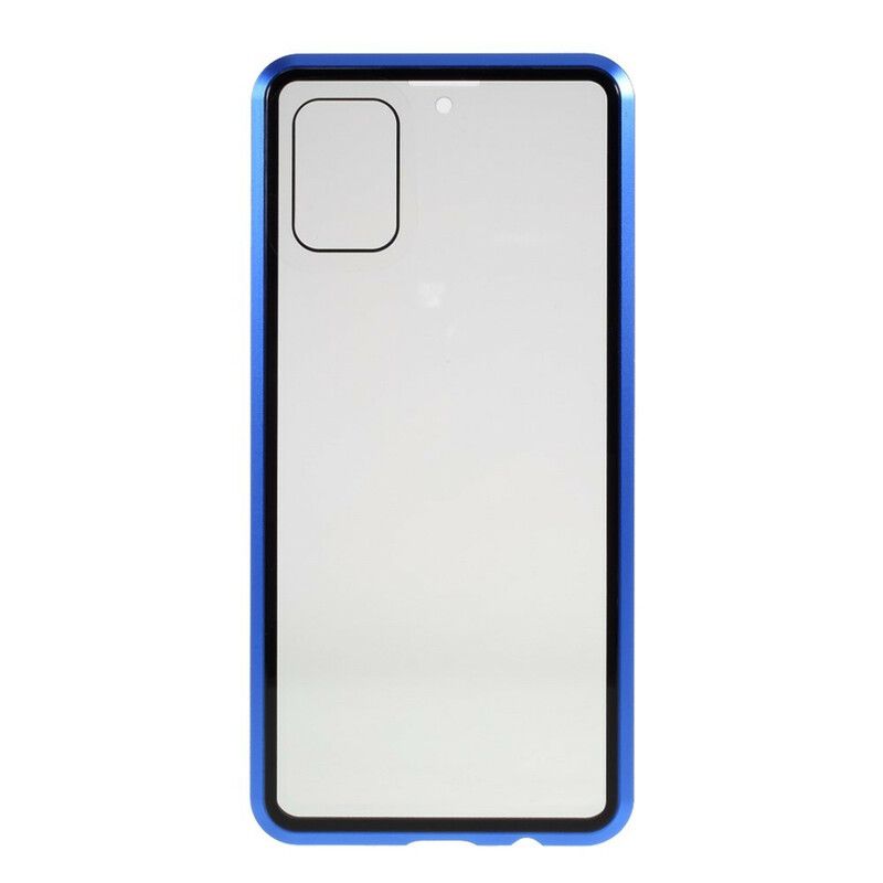 Kryt Samsung Galaxy A51 Kovové Hrany A Tvrdené Sklo