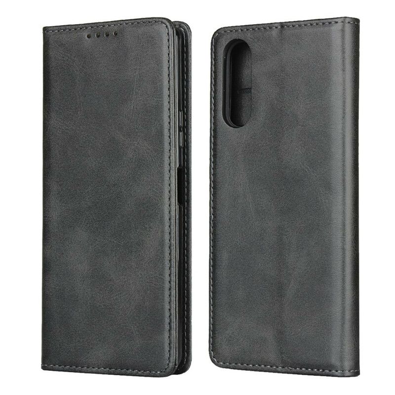Flipové Puzdro Sony Xperia 10 II Kožené Puzdro Elegancia Štiepaná Koža