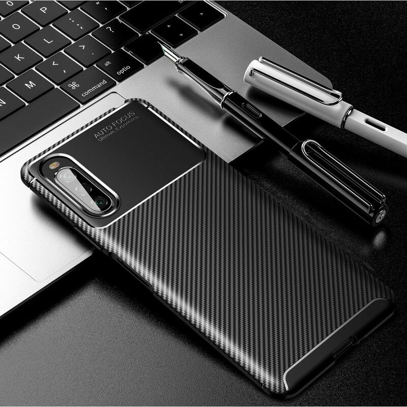 Kryt Sony Xperia 10 II Hadica Z Uhlíkových Vlákien